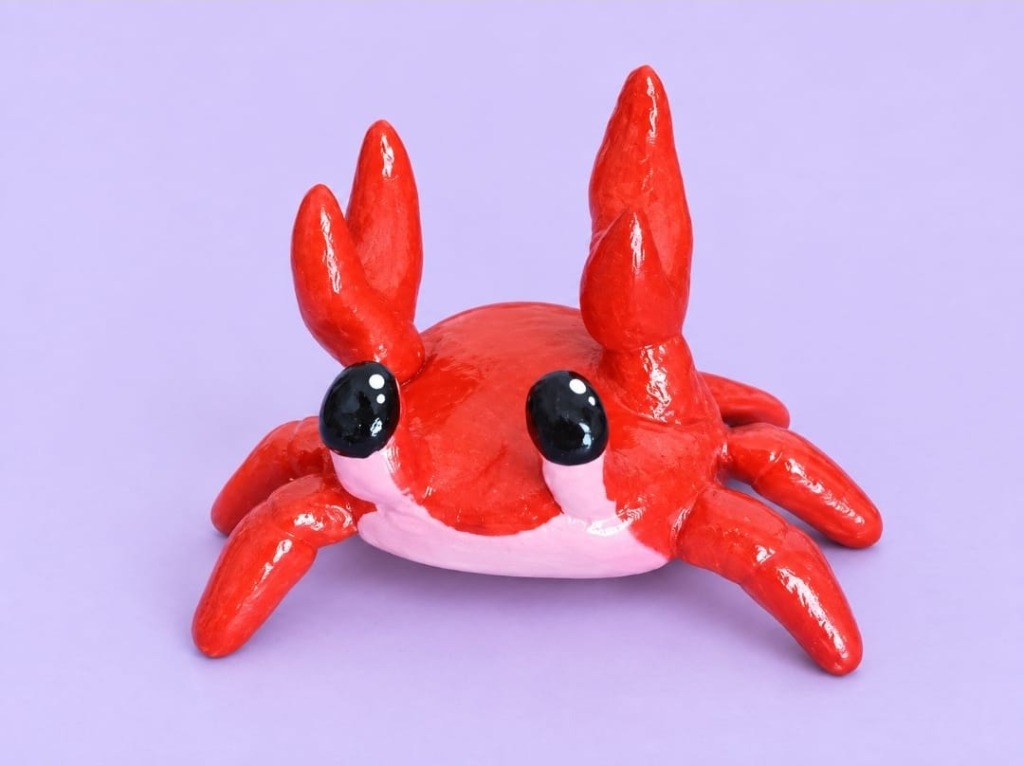 Figura Cangrejito Kawaii Escarlata - Foto 1