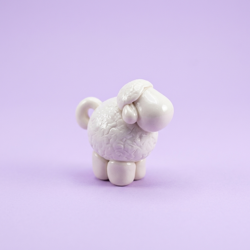 Figura Ovejita Nube de Algodón - Foto 1